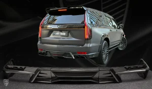 Rear Diffuser Carbon Cadillac Escalade ESV GMT 1XX year 2020-2023 Larte Design Genuine