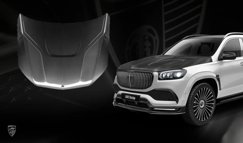 ฝากระโปรงหน้า คาร์บอน Maybach GLS 600 Larte Design แท้
