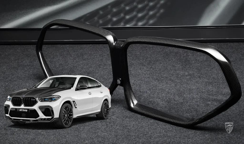 กระจังหน้า คาร์บอน BMW X6M F96 ปี 2019-2023 Larte Design แท้