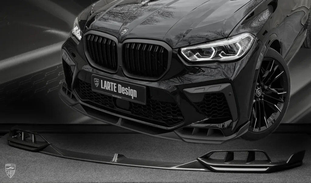 ลิ้นหน้า คาร์บอน BMW X5M F95 ปี 2019-2023 Larte Design แท้