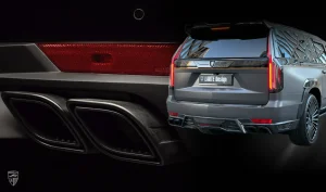 Exhaust Tips pairs carbon Cadillac Escalade ESV GMT 1XX year 2020-2023 Larte Design genuine