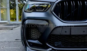 ครอบกลางกันชนหน้า คาร์บอน BMW X6M F96 ทรง Renegade Design