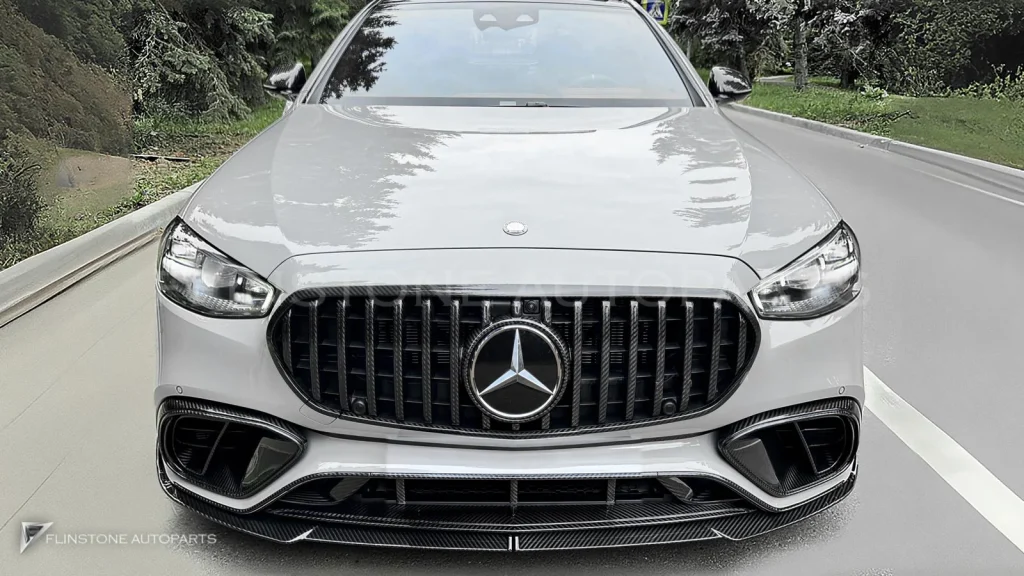กระจังกันชนหน้า คาร์บอน Mercedes-Benz S63 W223 ทรง Renegade Design