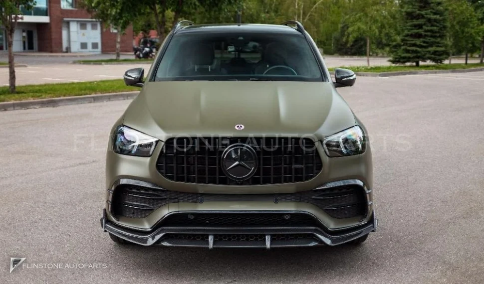 ลิ้นหน้า คาร์บอน Mercedes-Benz GLE W167 ทรง Renegade Design
