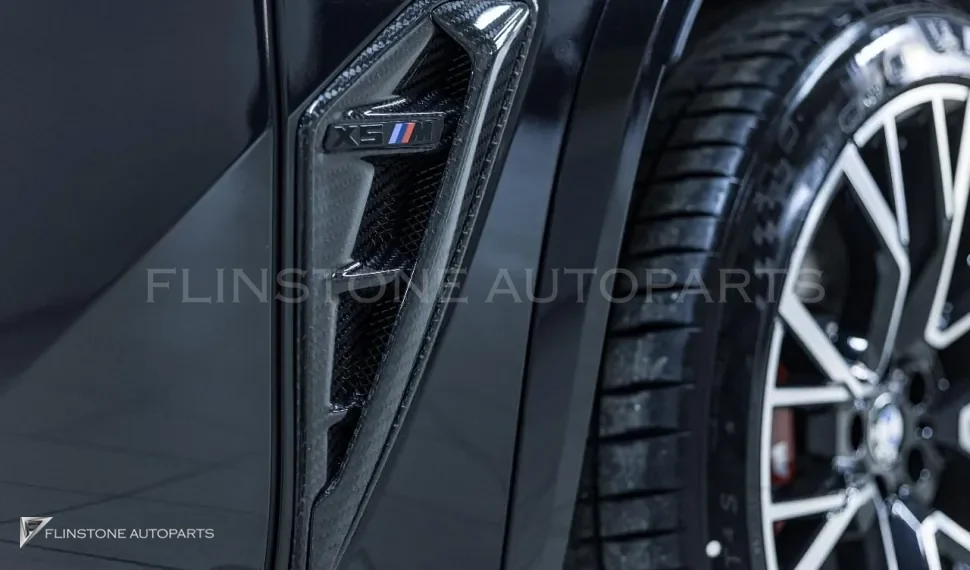 ครอบแก้มข้างหน้า คาร์บอน BMW X5M F95 ทรง Renegade Design