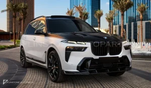ครอบไฟหน้า คาร์บอน BMW X7 G07 LCI ทรง Renegade Design