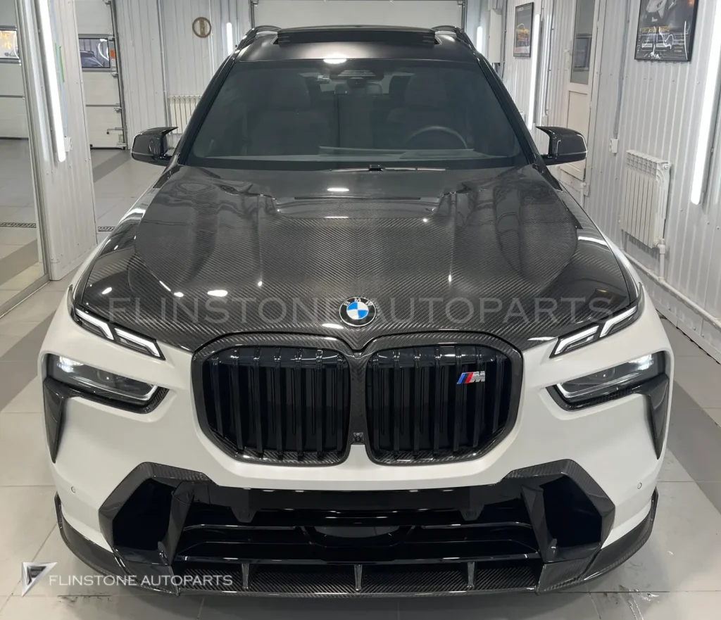 ฝากระโปรงหน้า คาร์บอน BMW X7 G07 LCI ทรง Renegade Design