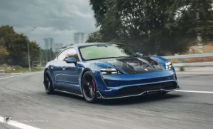 ฝากระโปรงหน้า คาร์บอน Porsche Taycan ทรง Renegade Design