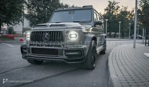 ครอบกระจกมองข้าง คาร์บอน Mercedes-Benz G-Class W464 (W463A) ทรง Renegade Design