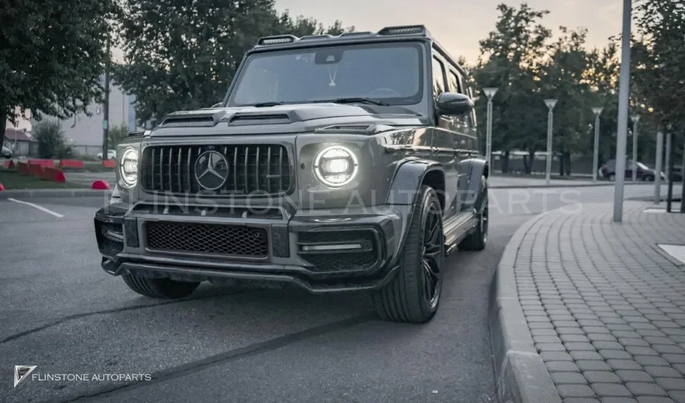 ครอบกระจกมองข้าง คาร์บอน Mercedes-Benz G-Class W464 (W463A) ทรง Renegade Design