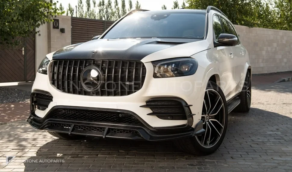 ครอบกระจกมองข้าง คาร์บอน Mercedes-Benz GLS X167 ทรง Renegade Design