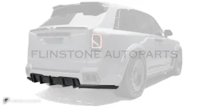 Rear Diffuser with brake light carbon Rolls-Royce Cullinan Series II in the style of Renegade Design