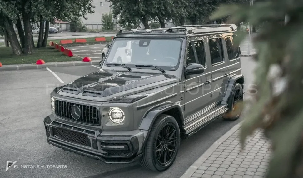 คิ้วหลังคา คาร์บอน Mercedes-Benz G-Class W464 (W463A) ทรง Renegade Design