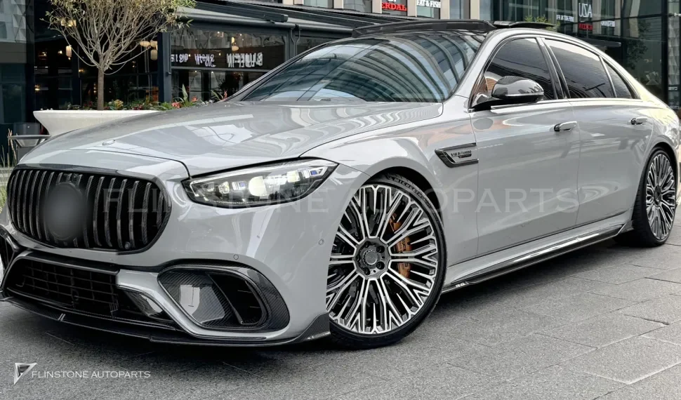 สเกิร์ตข้าง คาร์บอน Mercedes-Benz S63 W223 ทรง Renegade Design
