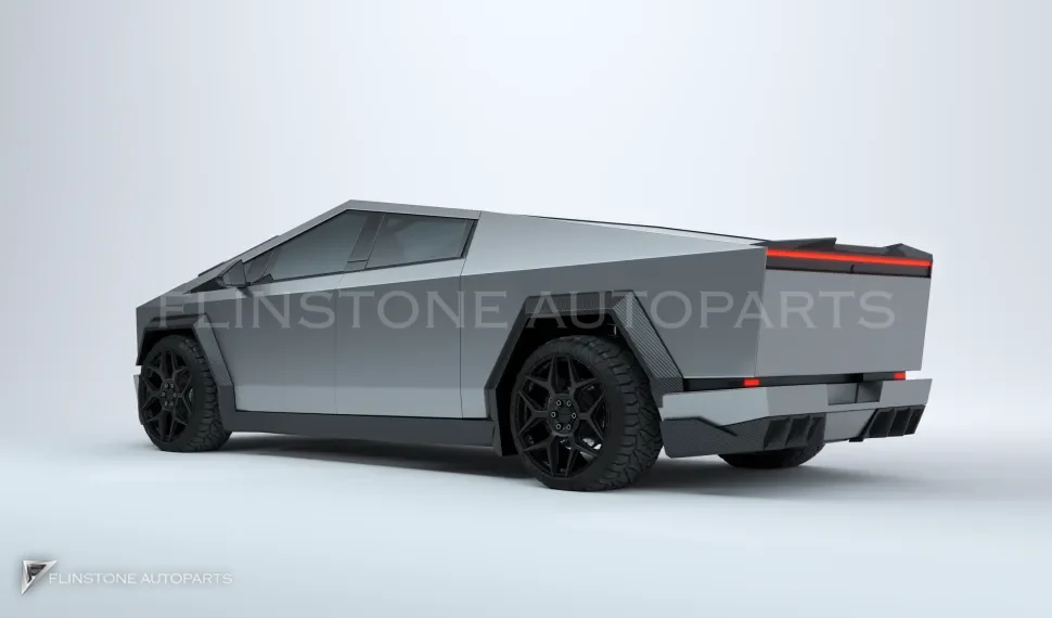 สเกิร์ตข้าง คาร์บอน Tesla Cybertruck ทรง Renegade Design