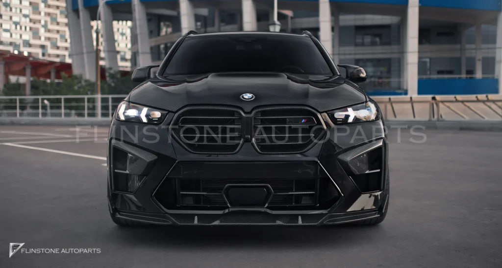 ลิ้นหน้า คาร์บอน BMW X5M Competition F95 LCI ทรง Renegade Design