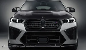ลิ้นหน้า คาร์บอน BMW X6M Competition F96 LCI ทรง Renegade Design
