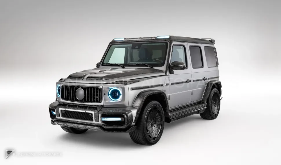 กรอบกระจกหน้าต่าง คาร์บอน Mercedes-Benz G-Class W464 (W463A) ทรง Renegade Design