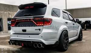 ดิฟฟิวเซอร์ท้ายพร้อมปลายท่อและไฟเบรก Dodge Durango ทรง Renegade Design