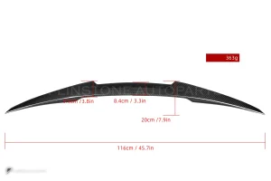 สปอยเลอร์ท้ายดรายคาร์บอน ทรง M4 (4 ประตู) Audi A4 B8.5 SOOQOO