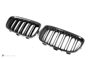 กระจังหน้าดรายคาร์บอน ทรง กระจังซี่คู่ BMW 1 Series F20 ก่อนไมเนอร์เชนจ์ SOOQOO