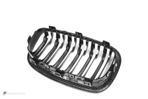 กระจังหน้าดรายคาร์บอน ทรง กระจังซี่คู่ BMW 1 Series F20 ก่อนไมเนอร์เชนจ์ SOOQOO