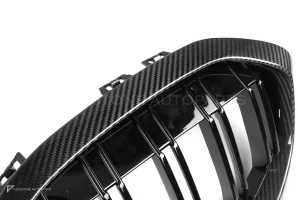 กระจังหน้าดรายคาร์บอน ทรง กระจังซี่คู่ BMW 1 Series F40 SOOQOO