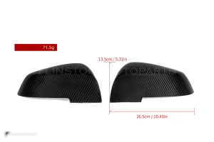 ครอบกระจกมองข้างดรายคาร์บอน ทรง OEM BMW 2 Series F22 SOOQOO
