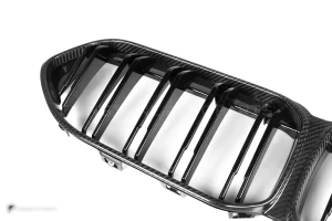 กระจังหน้าดรายคาร์บอน ทรง กระจังซี่คู่ BMW 2 Series F44 SOOQOO