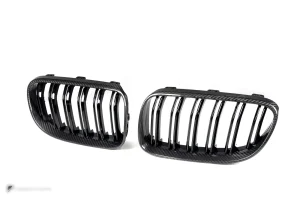 กระจังหน้าดรายคาร์บอน ทรง กระจังซี่คู่ BMW 3 Series E92 E93 ไมเนอร์เชนจ์ SOOQOO