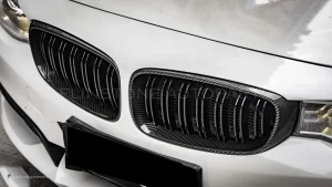 กระจังหน้าดรายคาร์บอน ทรง กระจังซี่คู่ BMW 3 Series F34 SOOQOO
