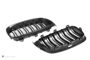 กระจังหน้าดรายคาร์บอน ทรง กระจังซี่คู่ BMW 3 Series F34 SOOQOO