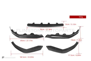 ลิ้นหน้าดรายคาร์บอน ทรง MP BMW 3 Series G20 ก่อนไมเนอร์เชนจ์ SOOQOO