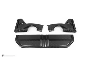 ดิฟฟิวเซอร์ท้ายดรายคาร์บอน ทรง MP BMW 3 Series G20 ไมเนอร์เชนจ์ SOOQOO (T-298)