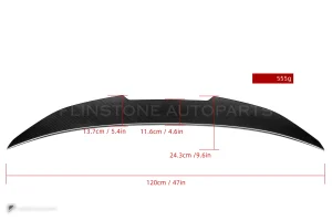 สปอยเลอร์ท้ายดรายคาร์บอน ทรง PSM BMW 4 Series F32 SOOQOO