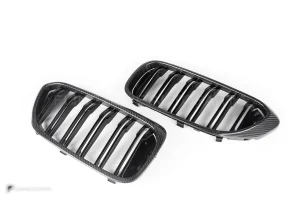 กระจังหน้าดรายคาร์บอน ทรง กระจังซี่คู่ BMW 5 Series G30 ก่อนไมเนอร์เชนจ์ SOOQOO