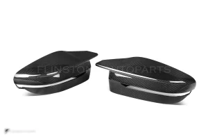 ครอบกระจกมองข้างดรายคาร์บอน ทรง G8x (พวงมาลัยซ้าย) BMW 5 Series G30 SOOQOO