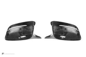 ครอบกระจกมองข้างดรายคาร์บอน ทรง F9x (พวงมาลัยขวา) BMW 5 Series G30 SOOQOO