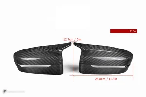 ครอบกระจกมองข้างดรายคาร์บอน ทรง F9x (พวงมาลัยขวา) BMW 5 Series G30 SOOQOO