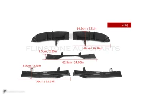 ดิฟฟิวเซอร์ท้ายดรายคาร์บอน ทรง MP BMW 5 Series G60 SOOQOO