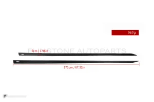 สเกิร์ตข้างดรายคาร์บอน ทรง MP BMW 5 Series G60 SOOQOO (T-422)
