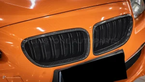 กระจังหน้าดรายคาร์บอน ทรง กระจังซี่คู่ BMW 6 Series F06 F12 F13 SOOQOO