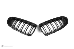 กระจังหน้าดรายคาร์บอน ทรง กระจังซี่คู่ BMW 6 Series F06 F12 F13 SOOQOO