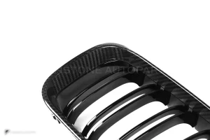 กระจังหน้าดรายคาร์บอน ทรง กระจังซี่คู่ BMW 6 Series F06 F12 F13 SOOQOO