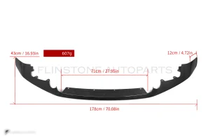ลิ้นหน้าดรายคาร์บอน ทรง MP BMW M2C F87 SOOQOO