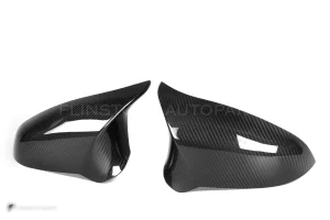 ครอบกระจกมองข้างดรายคาร์บอน ทรง OEM (พวงมาลัยซ้าย) BMW M2 F87 SOOQOO