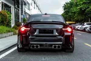ลิ้นหลังคาร์บอนไฟเบอร์ ทรง CS BMW M2G87 SOOQOO