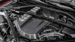 ฝาครอบห้องเครื่องดรายคาร์บอน ทรง OEM BMW M2 G87 SOOQOO