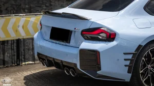 กันชนดรายคาร์บอน ทรง MP BMW M2 G87 SOOQOO