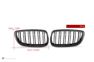 กระจังหน้าดรายคาร์บอน ทรง กระจังซี่คู่ BMW E92 E93 M3 SOOQOO